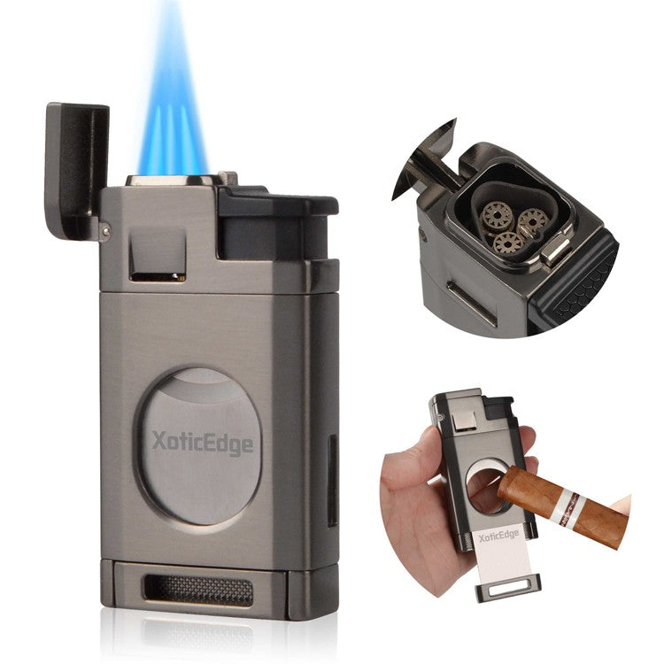 Vertical Triple Torch with Recessed Straight Cutter